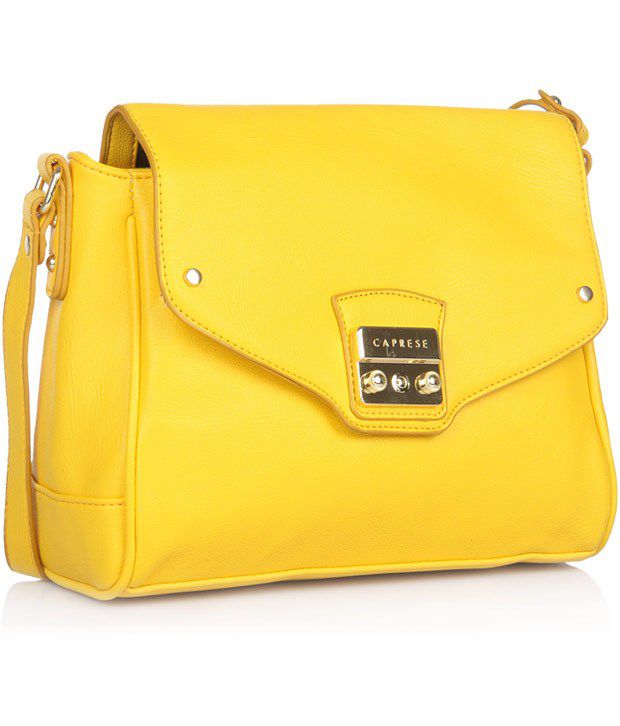 Caprese Yellow Sling Bag - Buy Caprese Yellow Sling Bag Online at ...