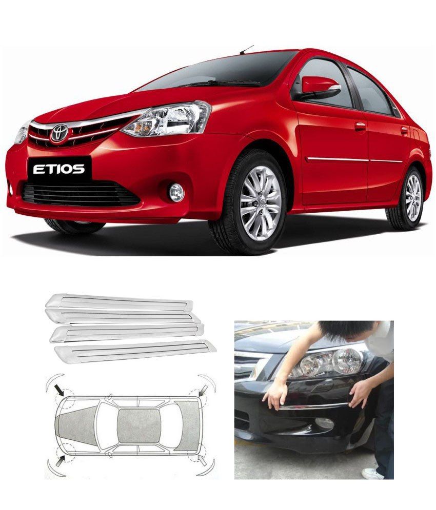 Digitru Car Slim Metal Bumper Guard For Etios Buy Digitru Car Slim