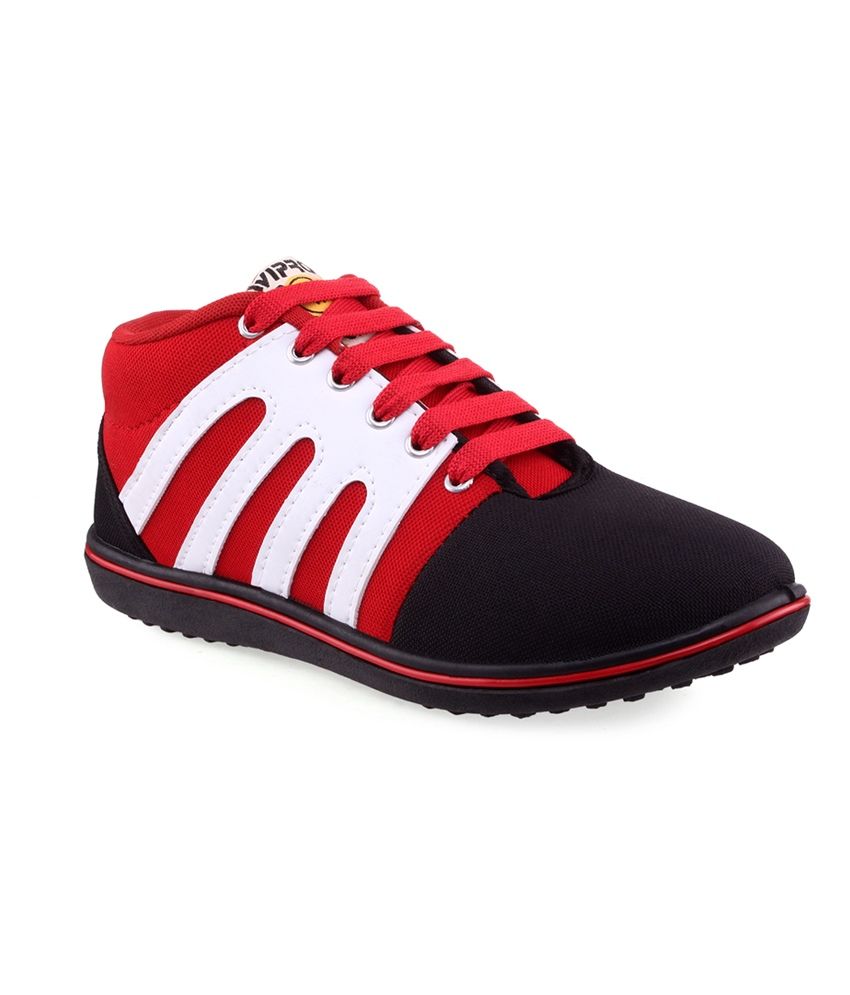 cheap red canvas shoes