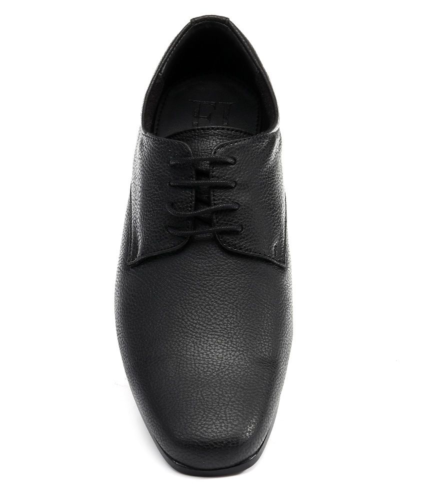 Franco Leone Black Formal Shoes Price in India- Buy Franco Leone Black ...