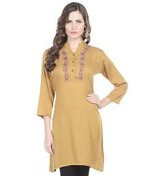 golden colour kurtis