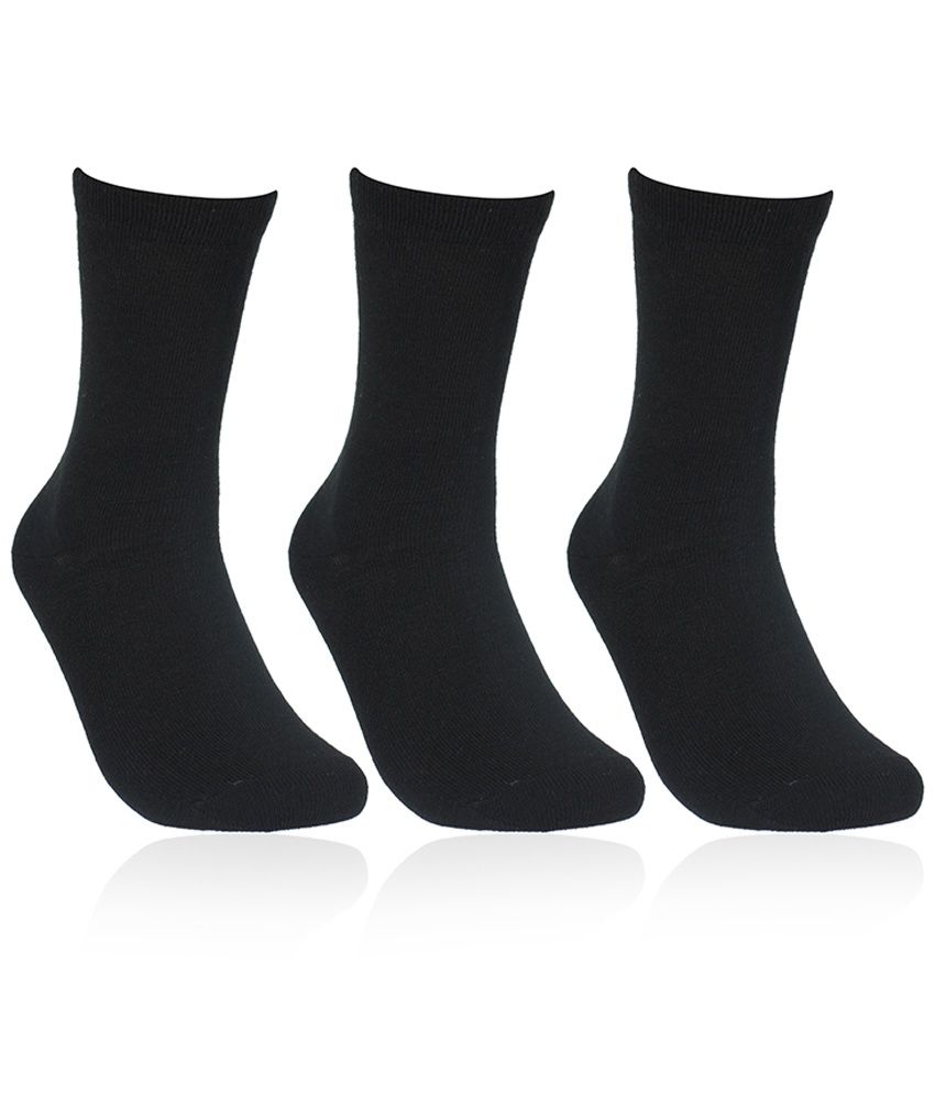 Bonjour Deluxe Black Socks For Women (3 Pairs): Buy Online at Low Price ...