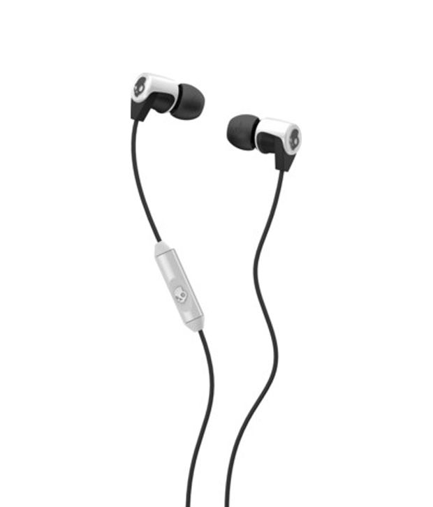     			Skullcandy S2RFDA-074 Riff Mobility 2.0 In Ear Eaphones W/Mic (White/Black) With Mic