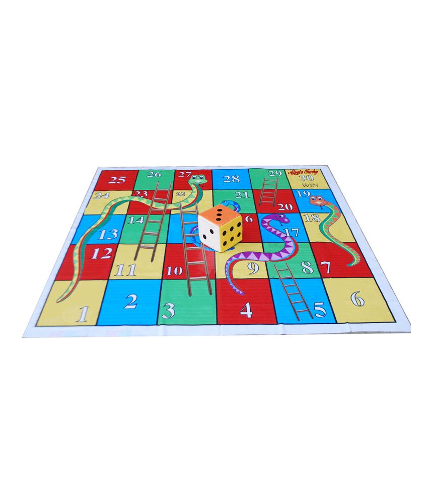 Atpata Funky Snakes Ladders Mat 6x6 Feet With Dice Buy Atpata