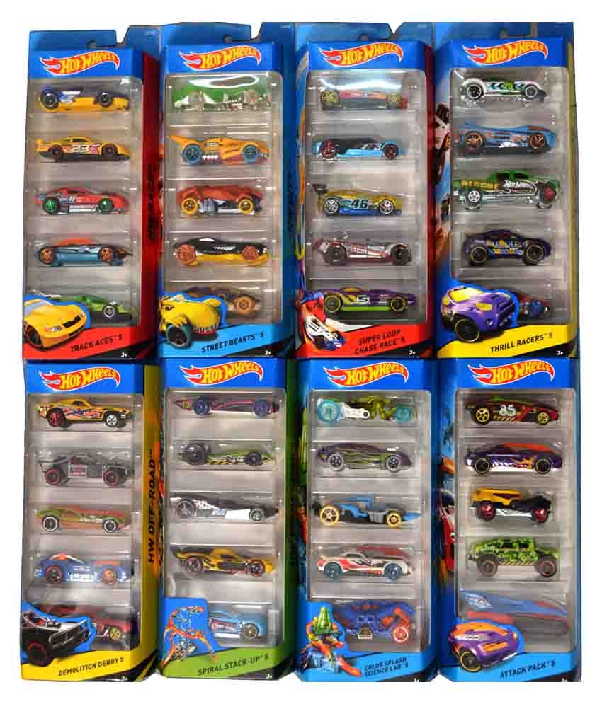 Hot Wheels 5 Car Sets Total 40 Cars Buy Hot Wheels 5 Car Sets Total 40 Cars Online at