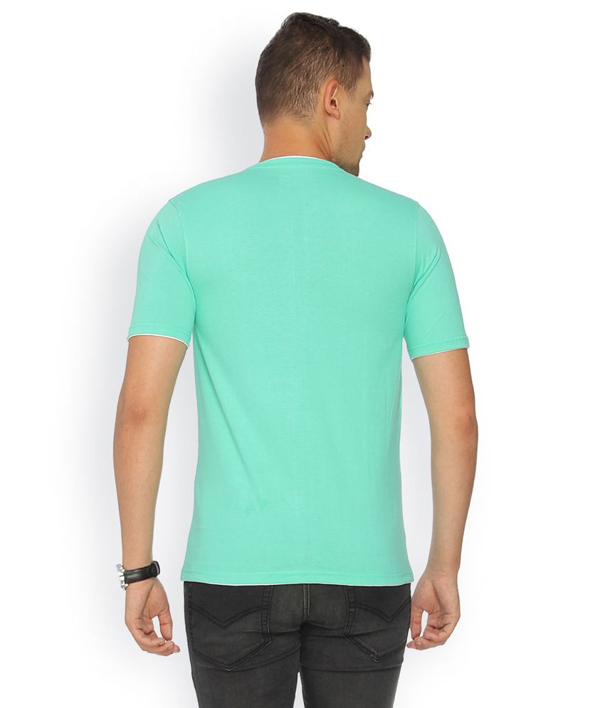 Campus Sutra Green Cotton T-shirt - Buy Campus Sutra Green Cotton T ...
