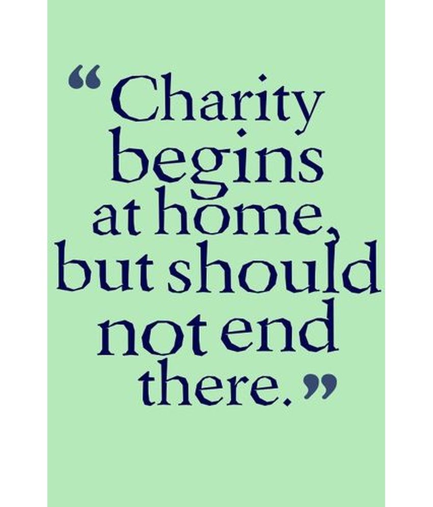 charity begins at home meaning in marathi
