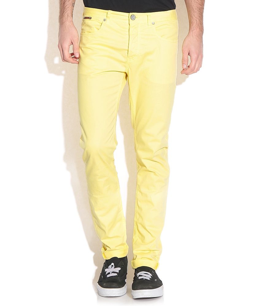 yellow chinos mens