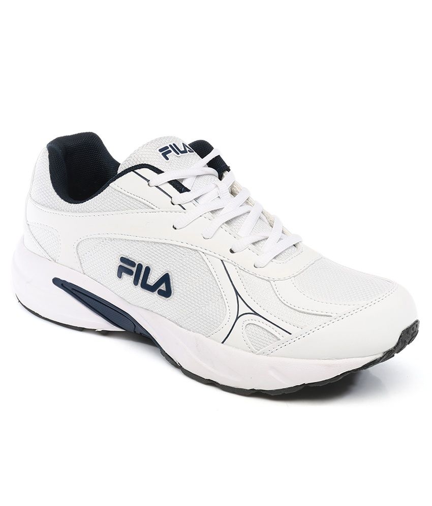 fila white flat shoes