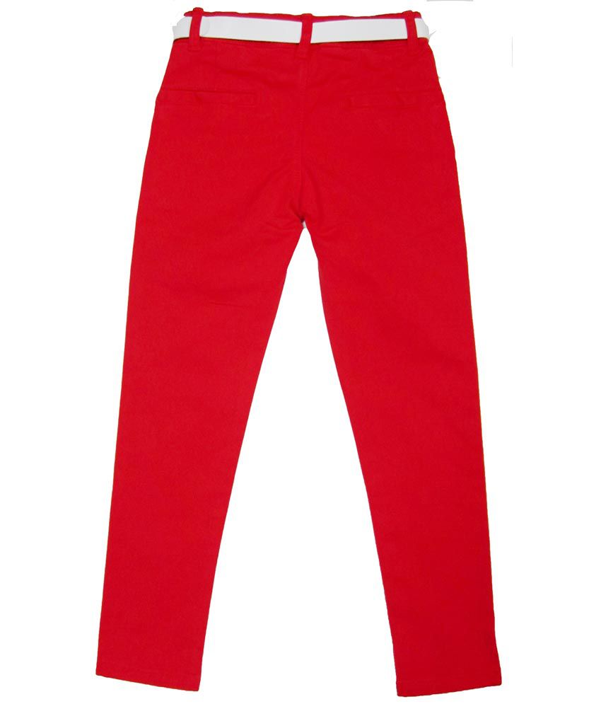 Catapult Girl's Red Pants - Buy Catapult Girl's Red Pants Online at Low ...
