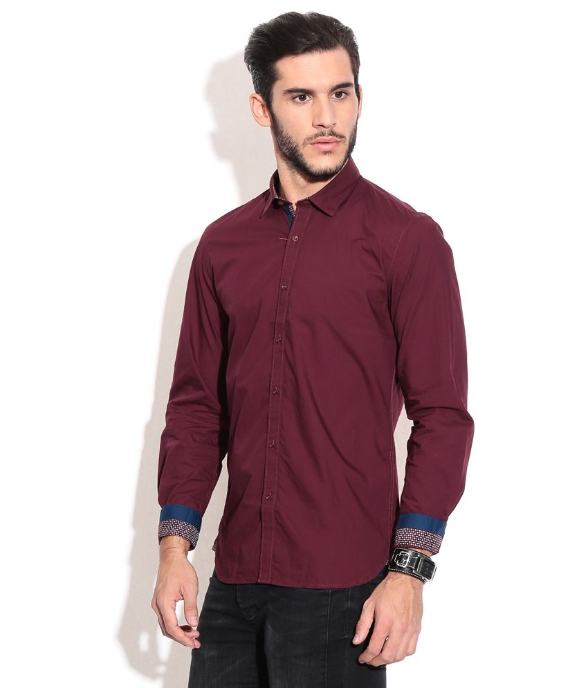 Celio Purple Casual Shirt Buy Celio Purple Casual Shirt Online
