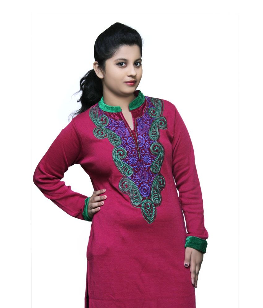 new woolen kurti design