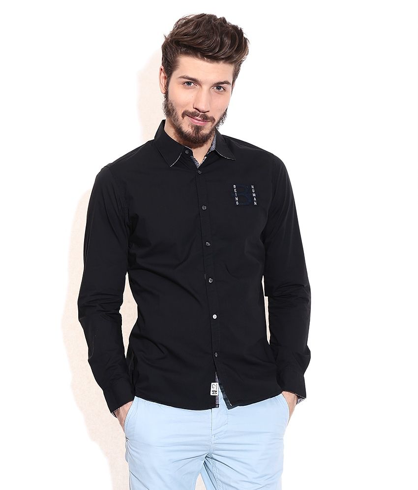 Being Human Black Formals Shirt - Buy Being Human Black Formals Shirt ...