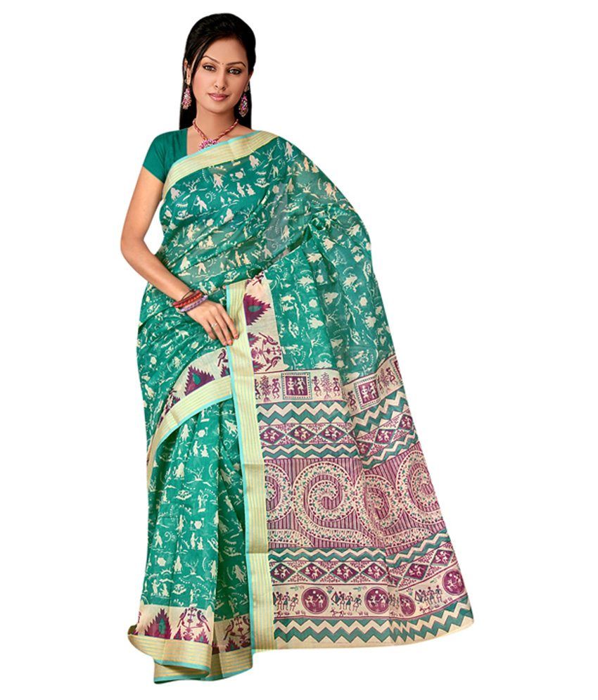 Vardhaman Goodwill Multi Color Cotton Saree - Buy Vardhaman Goodwill ...