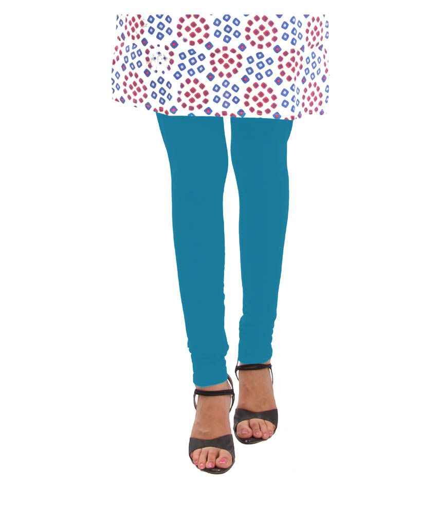 sky blue leggings with kurti