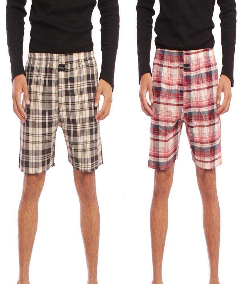 Download Nick&jess Mens Checkered Boxer Shorts Combo(pack Of 2 ...