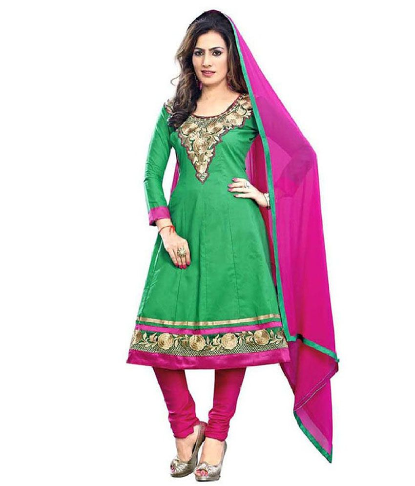 Sys Multi Color Cotton Unstitched Dress Material Buy Sys Multi Color