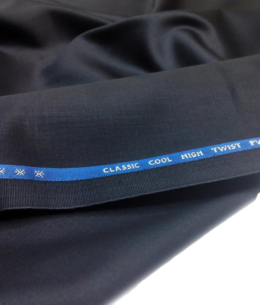 J Hampstead Navy Blue World's Finest Suit Length - 3 Mts - Buy J ...