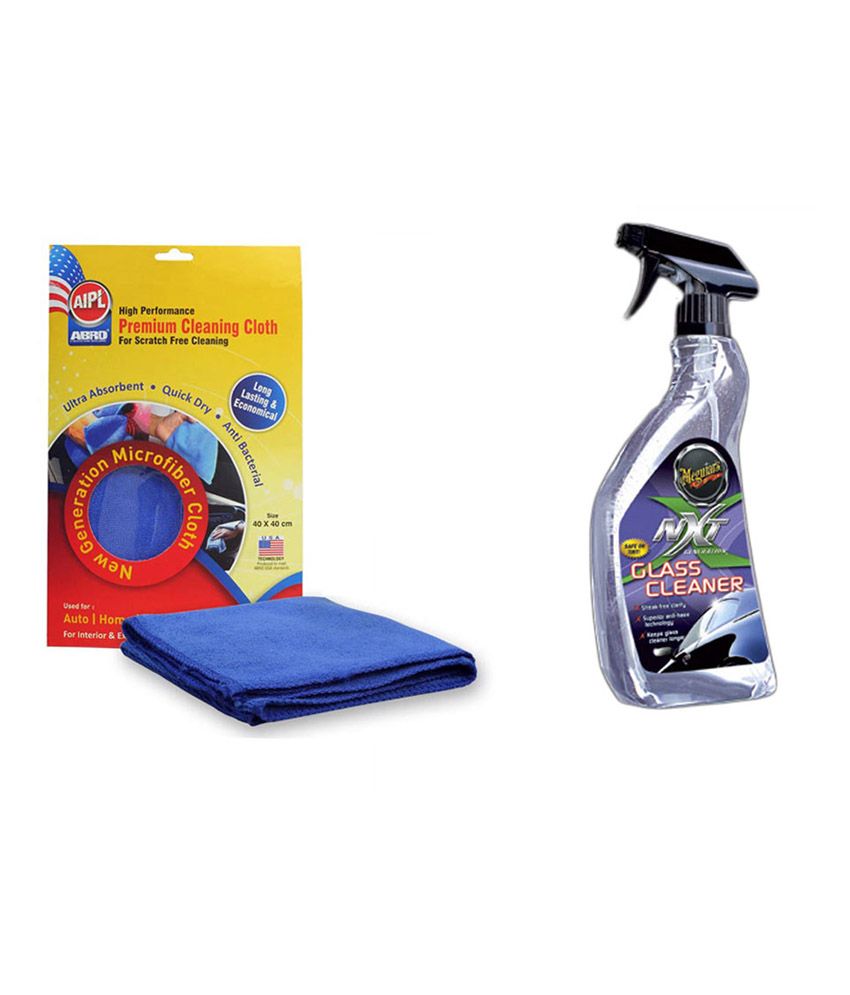 Meguiar Nxt Generation Glass Cleaner709ml With Abro Microfiber Cloth