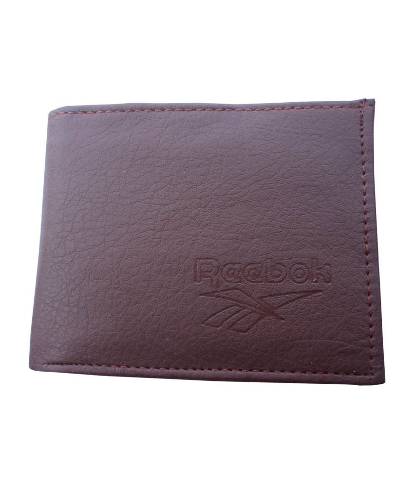 reebok leather wallet