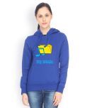 Campus Sutra Blue Cotton - Fleece Non Zippered