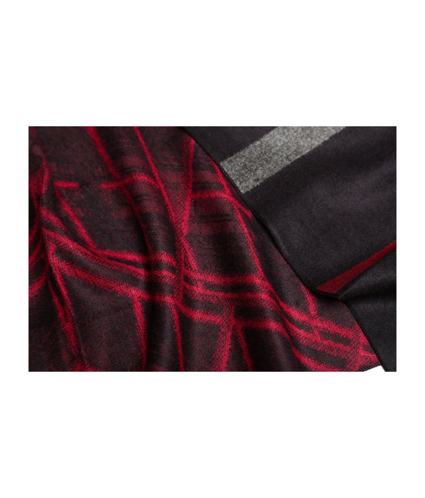 Tossido Reversible Red Viscose Unisex Muffler: Buy Online at Low Price ...