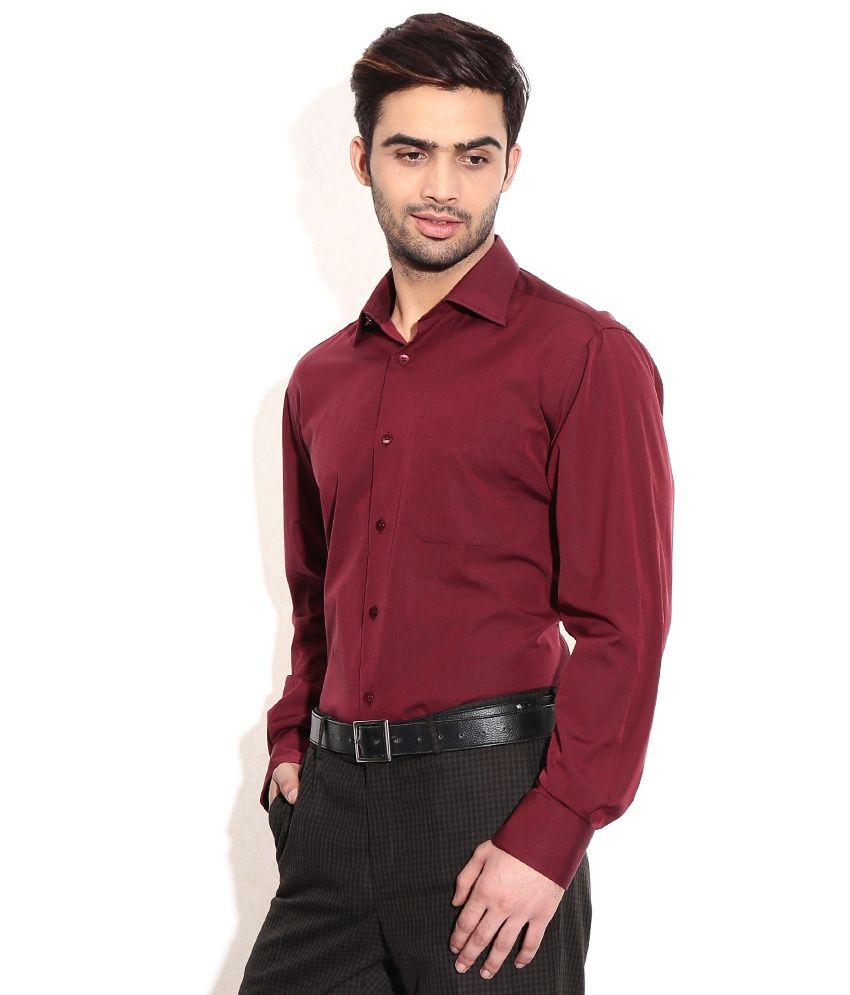 Wills Lifestyle Red Formal Shirt - Buy Wills Lifestyle Red Formal Shirt ...