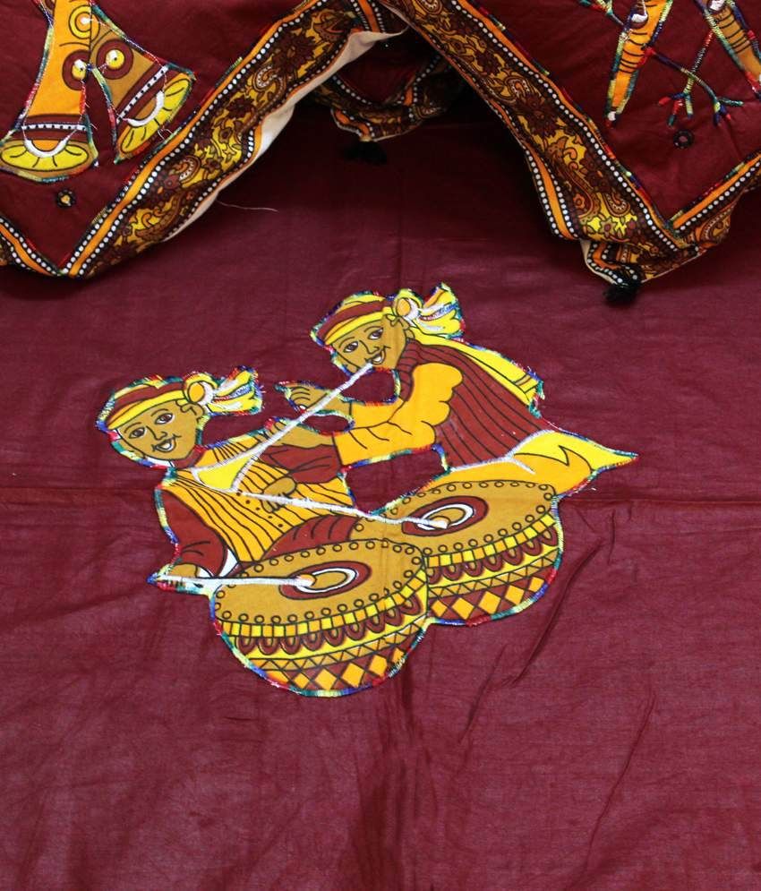 Mable Rajasthani Collection Patch Work Silk Polyster Deevan Set