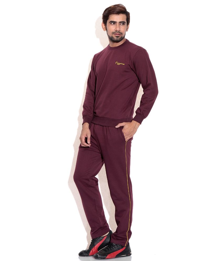 Fizzaro Maroon Fleece Tracksuits Buy Fizzaro Maroon Fleece Tracksuits