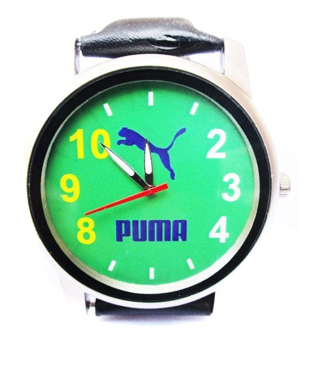 puma green watch