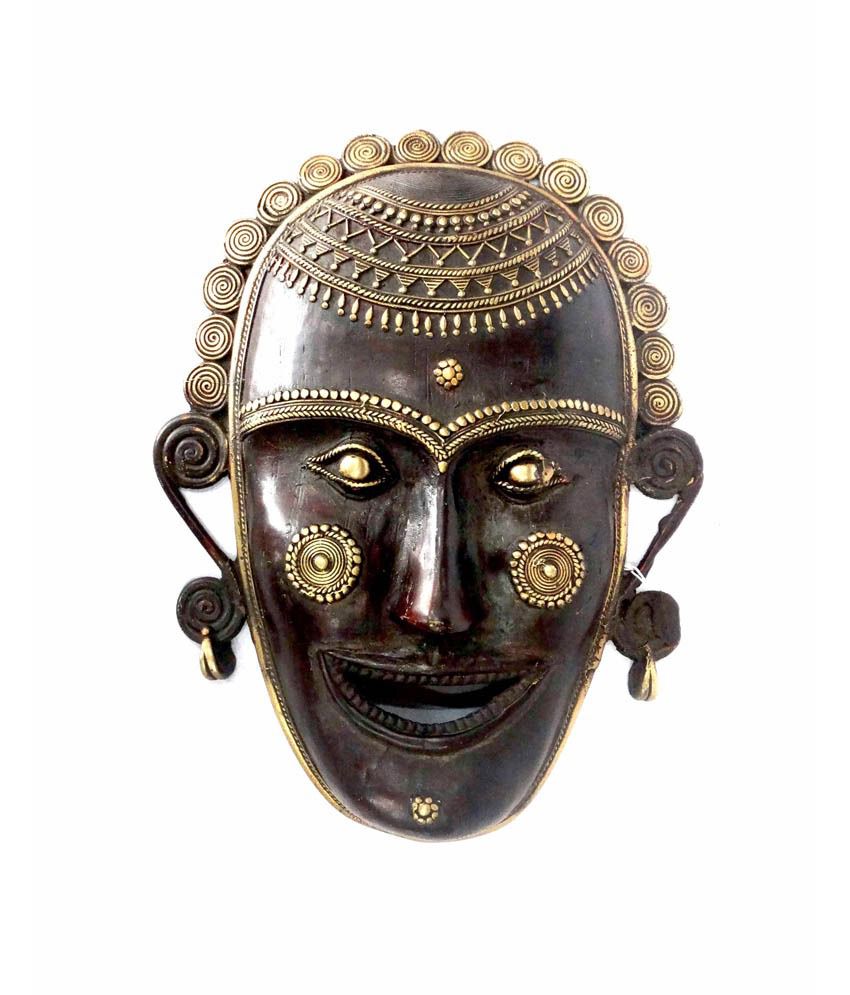 Aamore Decor Colour Lamba Good Luck Mask - Brown: Buy Aamore Decor ...