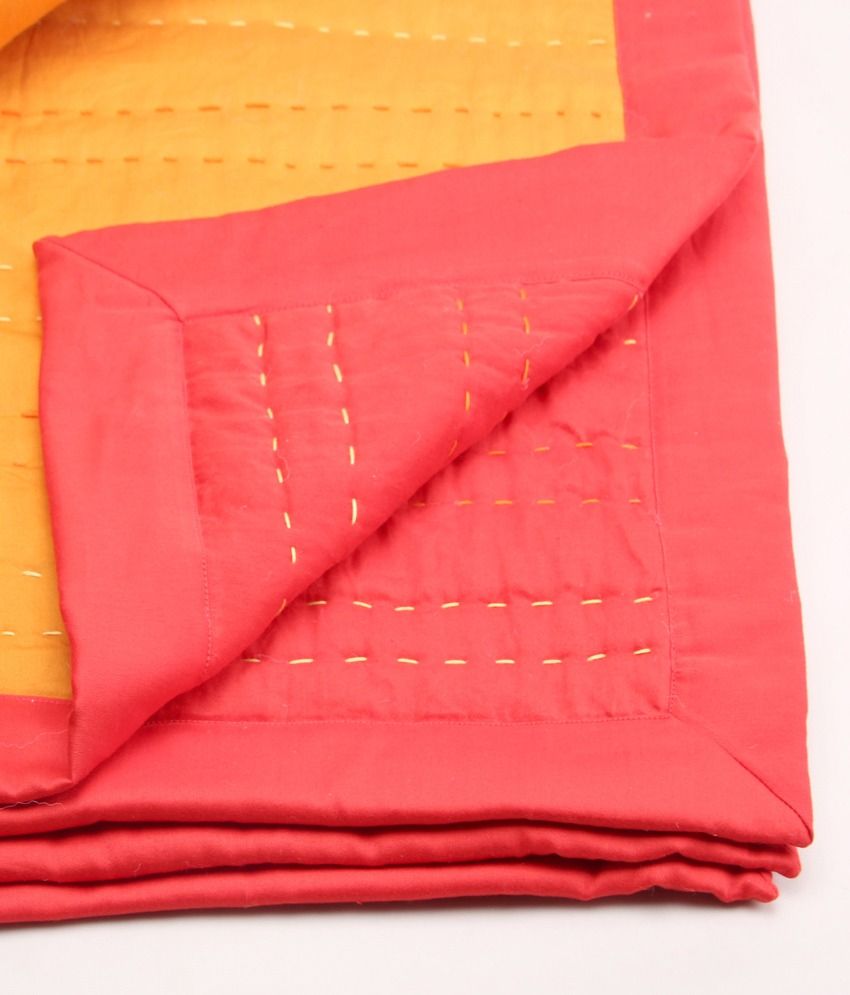 House This Red Kantha Quilts 1 Double Comforter Buy House This Red