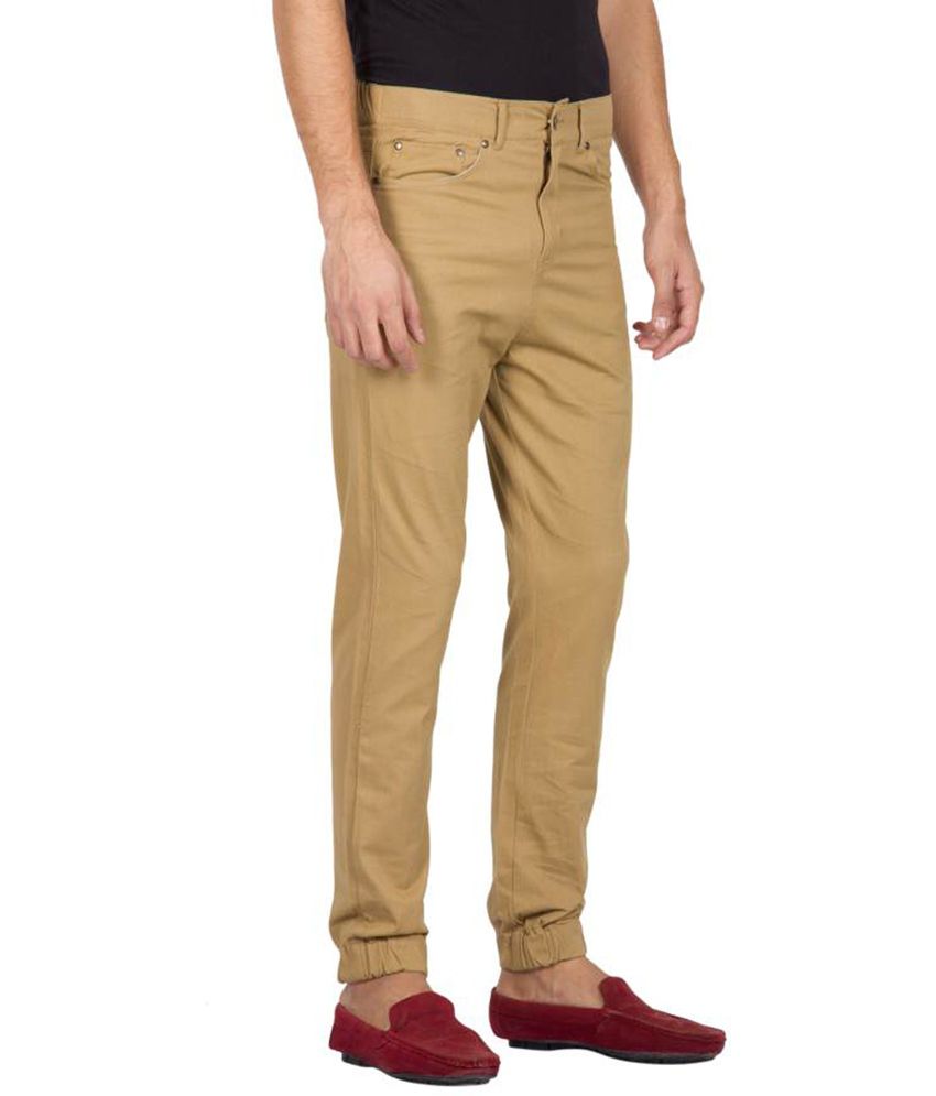 Hypernation Beige Color Slim Fit Jeans For Men - Buy Hypernation Beige ...