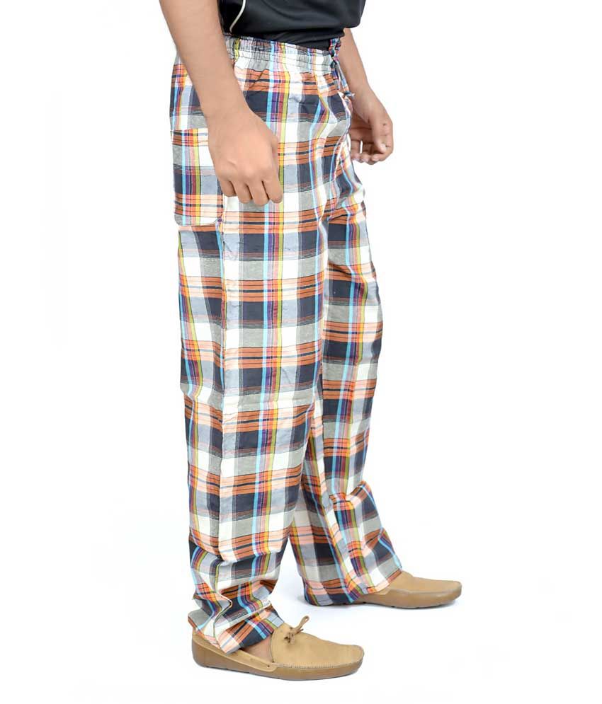 calvin klein's red check pyjama pants