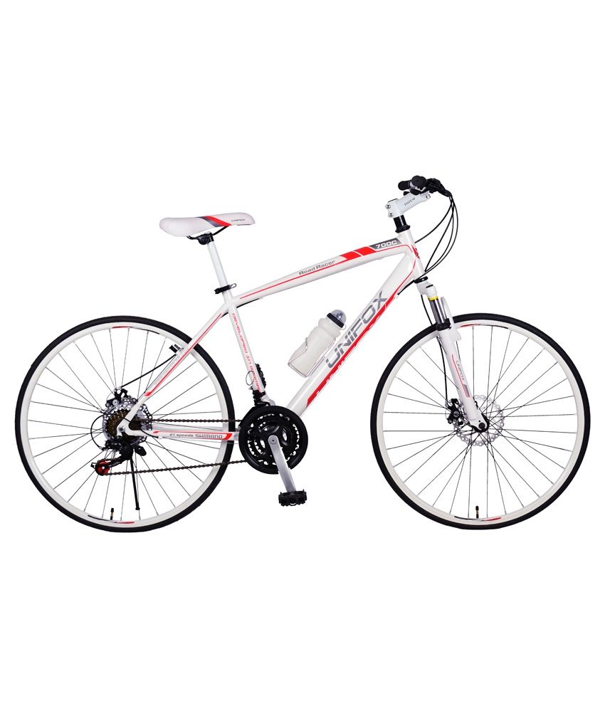 Unifox Road racer 700c (White) Bicycle: Buy Online at Best Price on ...