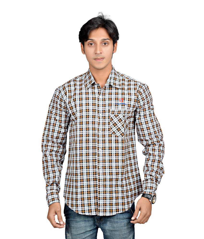 Value Clothings Multicolour Cotton Blend Full Sleeve Casual Shirt - Buy ...