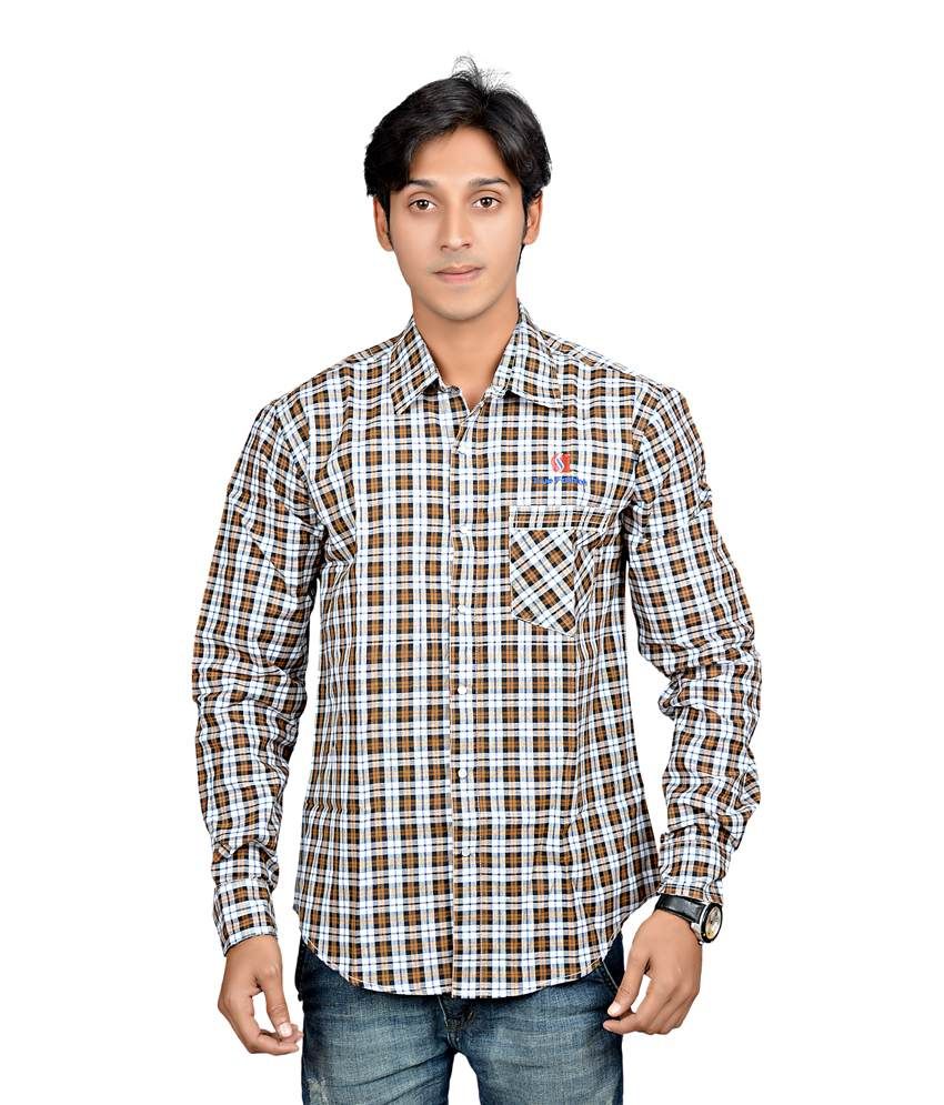 Value Clothings Multicolour Cotton Blend Full Sleeve Casual Shirt Buy Value Clothings