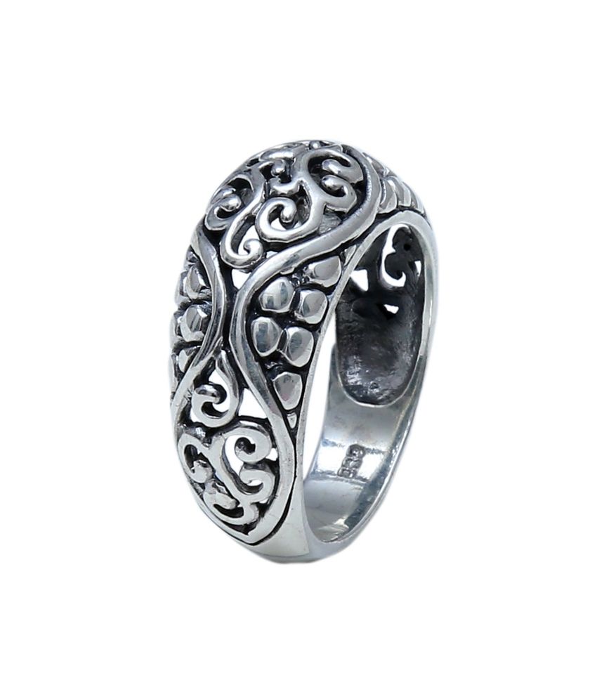 Feel delighted with Aman Silver Antique Ring in Fashion jewellery: Buy ...