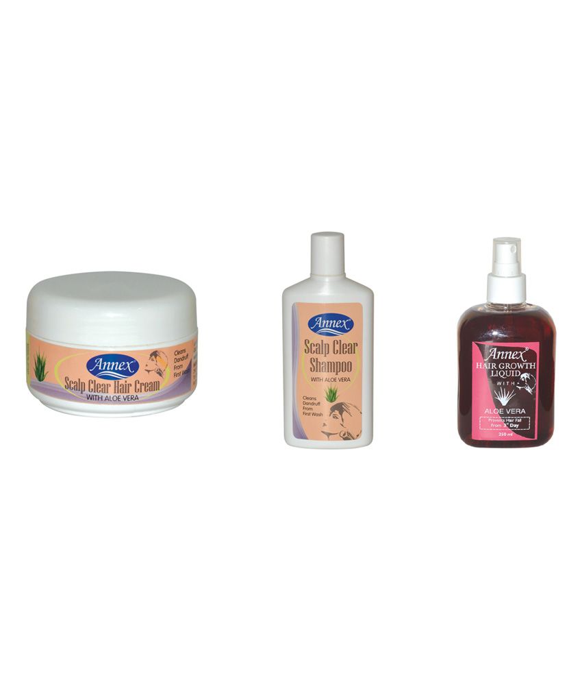 Annex Scalp Clear Hair Cream, Annex Scalp Clear Shampoo, Annex Hair Growth   Combo of 3 products for Hair Care Programme: Buy Annex Scalp Clear  Hair Cream, Annex Scalp Clear Shampoo, Annex