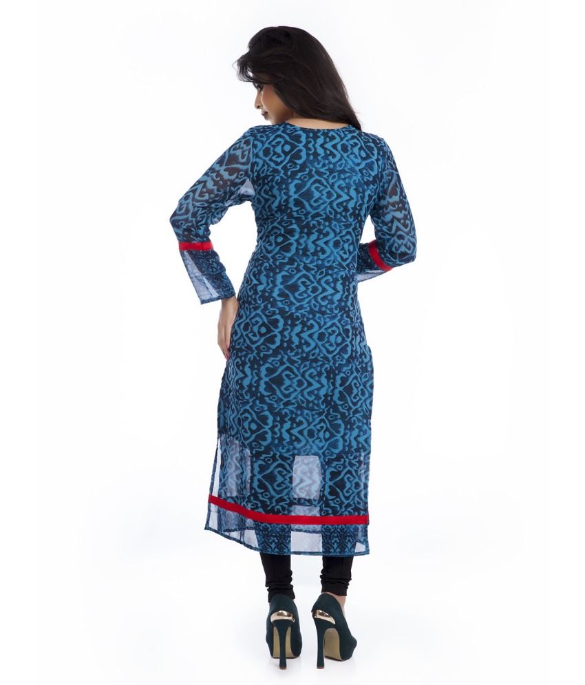 kurti design with border