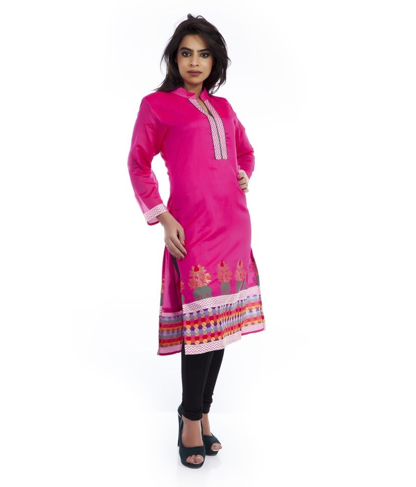 kurti design with border