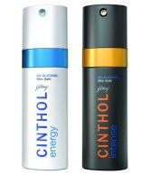 Cinthol Deo Spray For Men (Energy & Intense Combo Pack) - 150ml each
