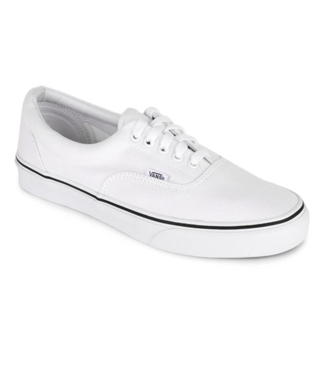 VANS White Canvas Shoes - Buy VANS 
