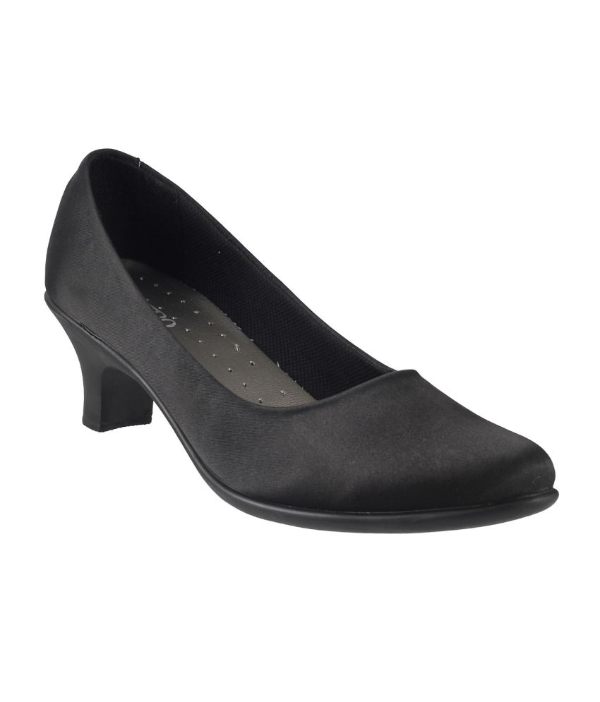 black formal block heels