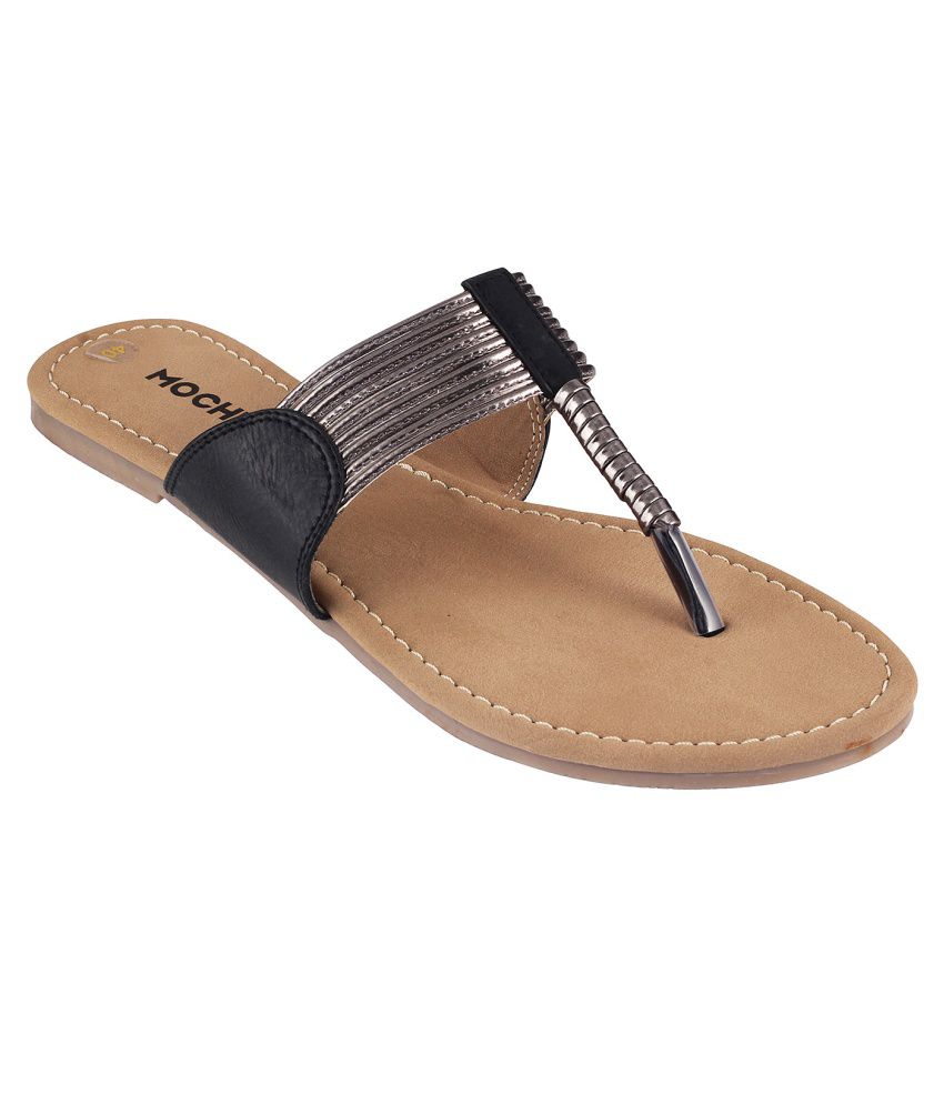 Mochi Black Flat Price in India- Buy Mochi Black Flat Online at Snapdeal