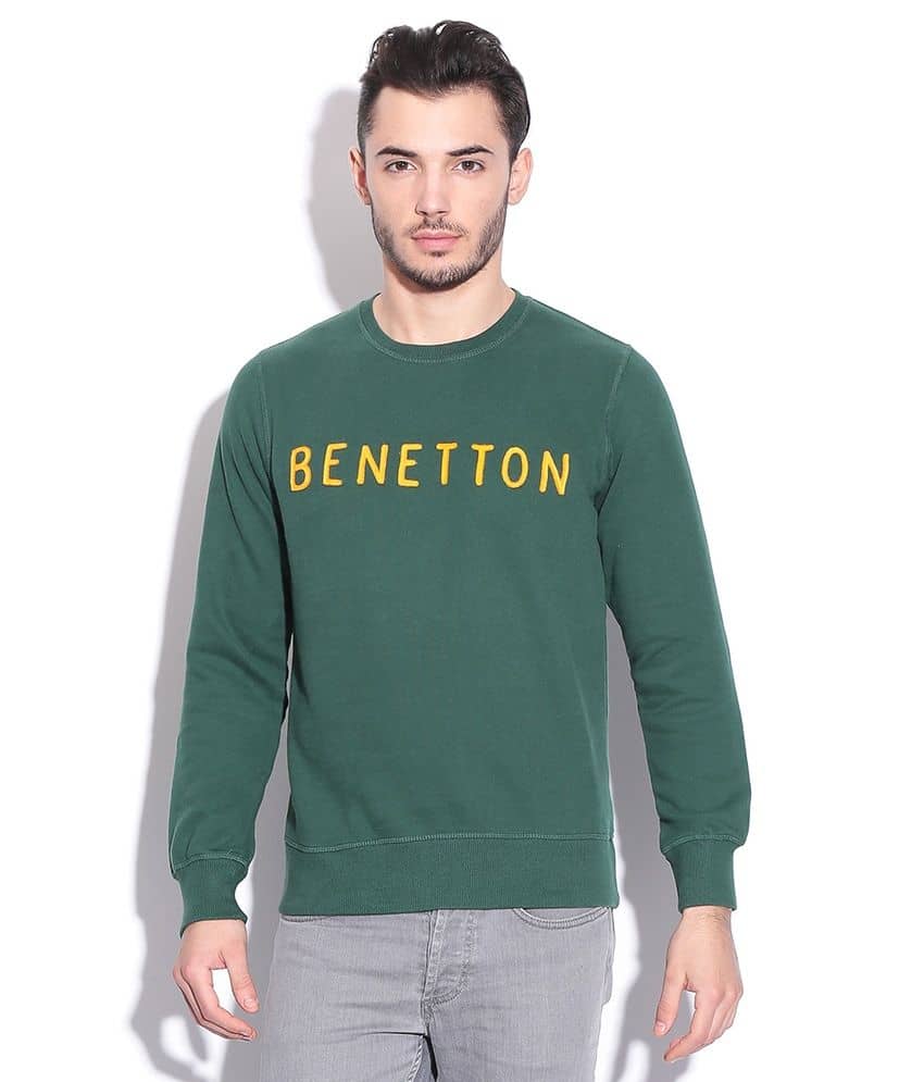 Produktbild von Benetton Strickpullover Baumwolle United Colors Of Benetton Damen Pullover - 100% Baumwolle 3/4-Ärmel Pullover Damen Baumwolle