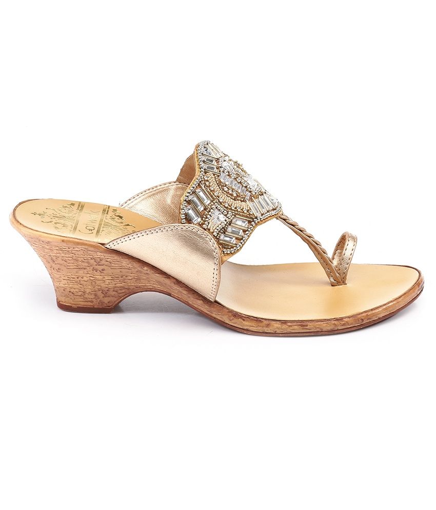Wide Fitting Rose Gold Diamante Flower Sandals | Sizes 5EEE to 10EEE | Yours Clothing