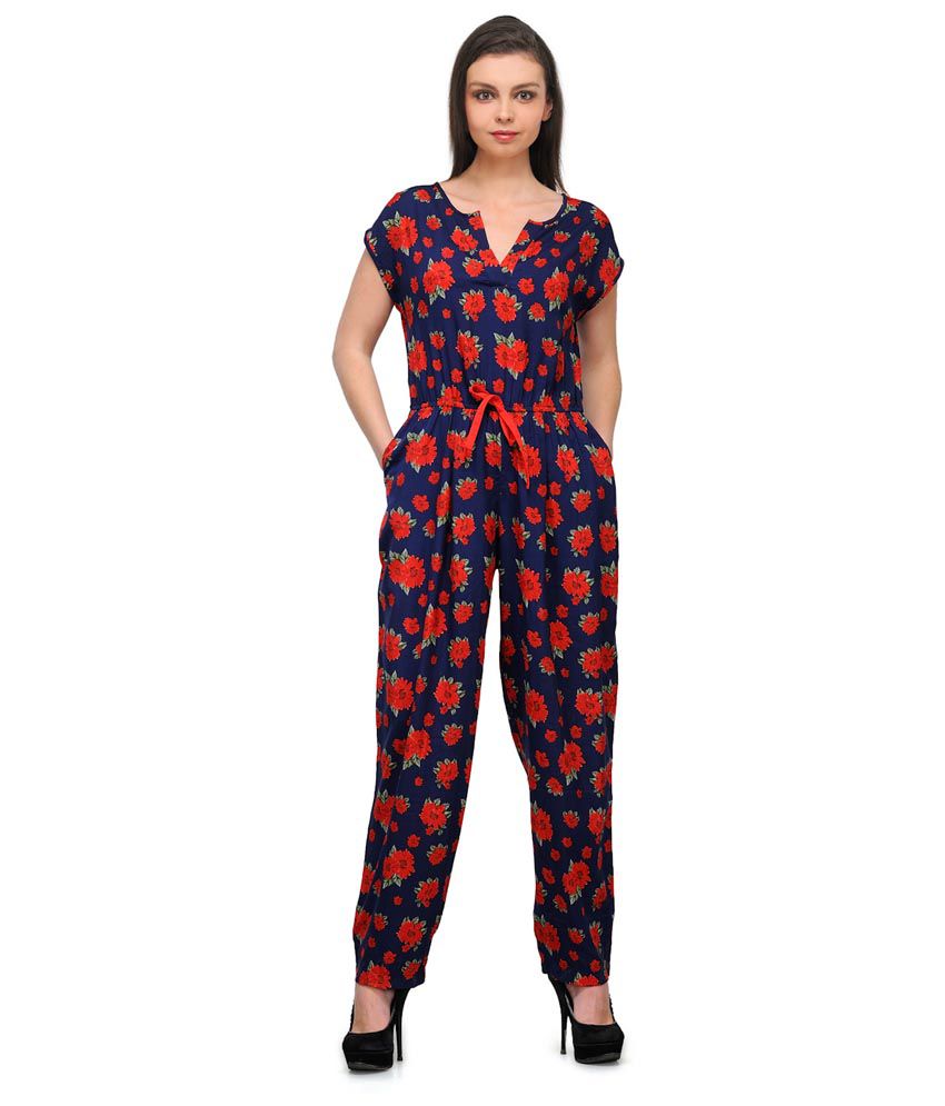 Download Aardee Multicolor Cotton Floral Jumpsuit For Women - Buy ...