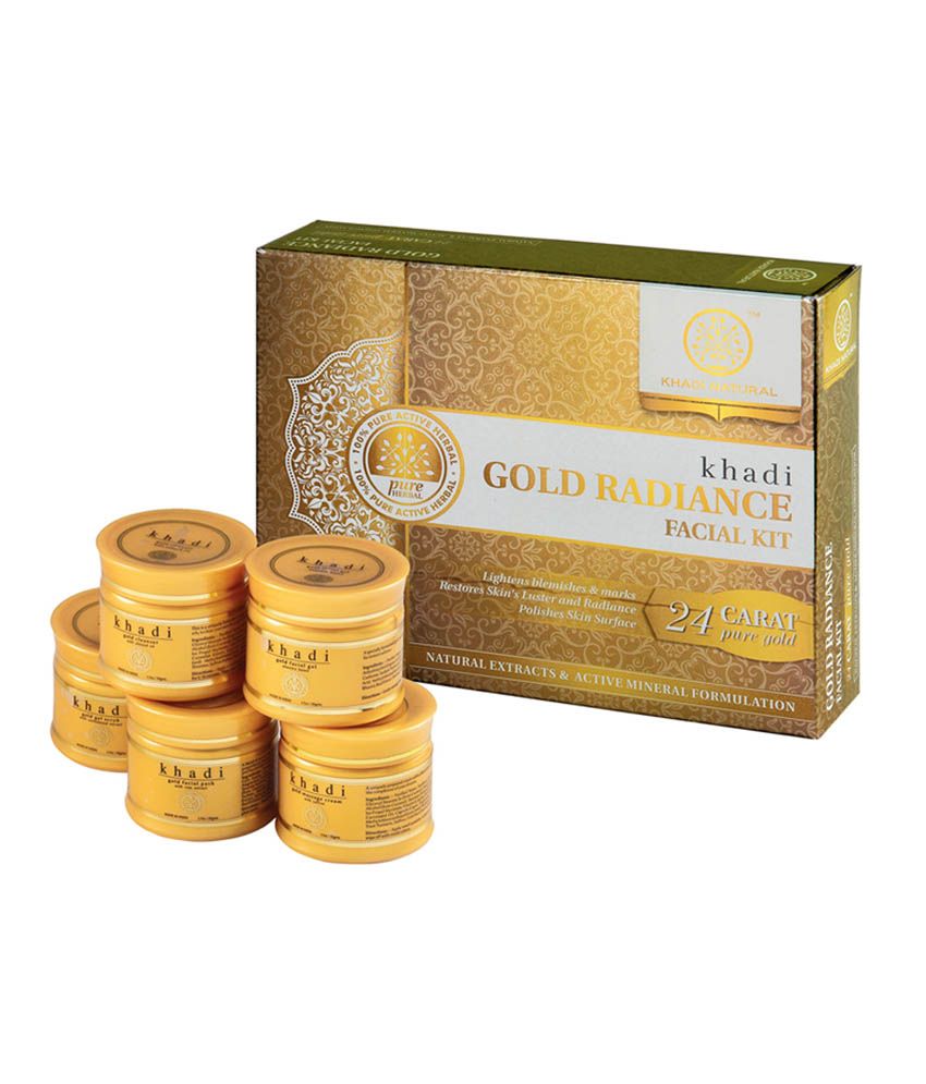 khadi gold facial kit