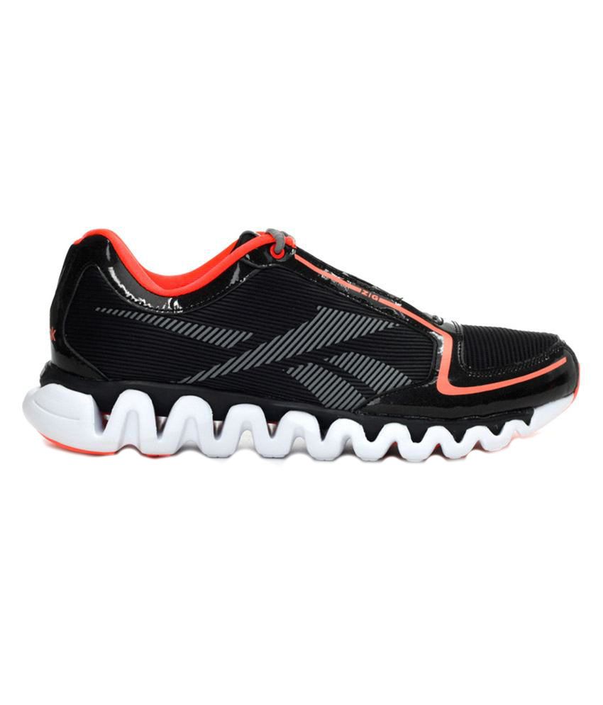 Reebok Black And Orange Ziglite Runing Sports Shoes - Buy Reebok Black ...
